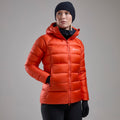 Tigerlily Montane Women's Anti-Freeze XT Hooded Down Jacket Model 3