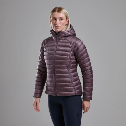 Moonscape Montane Women's Anti-Freeze Hooded Down Jacket Front