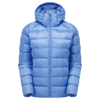 Cornflower Montane Women's Anti-Freeze XT Hooded Down Jacket Front