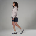 Eclipse Blue Montane Women's Caelum Shorts  Model 3 FCAESECL