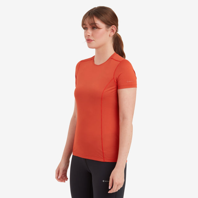 Montane Women's Dart Lite T-Shirt - Saffron Red