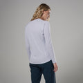 Lilac Haze Montane Women's Dart Long Sleeve T-Shirt Model Back FDLSTLIL