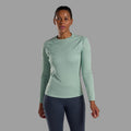 Sea Mist Montane Women's Dart Long Sleeve T-Shirt Model Front