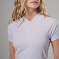 Lilac Haze Montane Women's Dart Nano Zip T-Shirt Model 4 FDNZTLIL