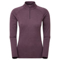 Mulberry Montane Women's Dart Zip Neck T-Shirt Front