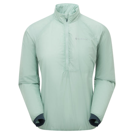 Sea Mist Montane Women's Fortes Nano Insulated Half-Zip Jacket Front