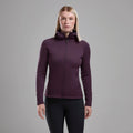 Mulberry Montane Women's Fury Hooded Fleece Jacket Model Front