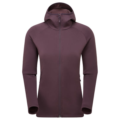 Mulberry Montane Women's Fury Hooded Fleece Jacket Front