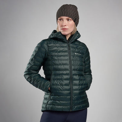 Deep Forest Montane Women's Icarus Hooded Insulated Jacket Front