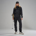 Black Montane Women's Khamsin Lite Softshell Pants Model 3 FKLPRBLA