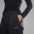 Black Montane Women's Khamsin Lite Softshell Pants Model 4 FKLPRBLA