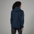 Eclipse Blue Montane Women's Norste XT Waterproof Jacket Model Back