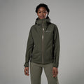 Moss Montane Women's Norste XT Waterproof Jacket Model Front