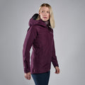 Saskatoon Berry Montane Women's Phase Waterproof Jacket Model Front