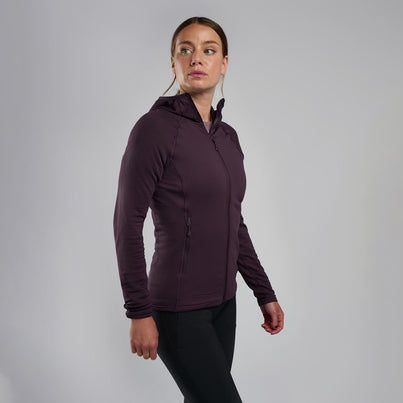 Mulberry Montane Women's Protium Lite Hooded Fleece Jacket Front