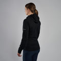 Black Montane Women's Protium Hooded Fleece Jacket Model Back