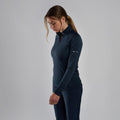 Eclipse Blue Montane Women's Protium Lite Pull On Fleece Model Front