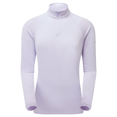 Sea Mist Montane Women's Protium Lite Pull On Fleece Front FPRLPSEA