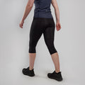 Black Montane Women's Slipstream 3/4 Trail Running Tights Model Back