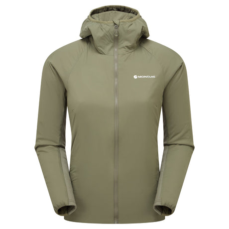 Caper Montane Women's Sirocco Hooded Insulated Jacket Front