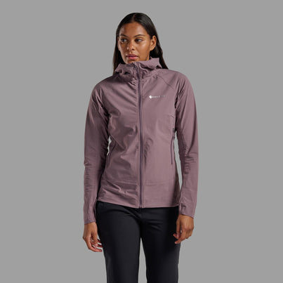 Moonscape Montane Women's Tenacity Nano Hooded Softshell Jacket Front