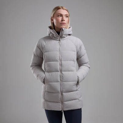 Oyster Montane Women's Tundra Hooded Down Jacket Front