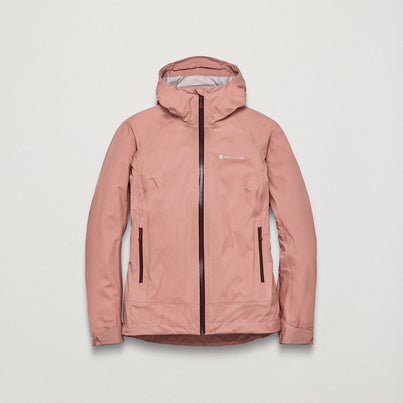 Pink Clay Montane Women's Vortic Waterproof Jacket Front FVORJPCL