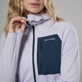 Lilac Haze Montane Women's Zepher Hooded Fleece Jacket Model 4