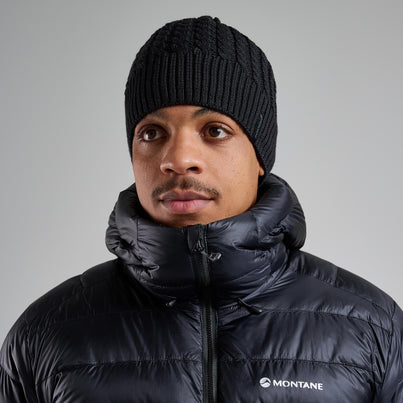 Black Montane Windjammer Beanie Hat Front