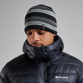 Midnight Grey Montane Brew Beanie Hat Model Front