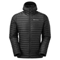 Black Montane Men's Anti-Freeze Lite Hooded Down Jacket Front