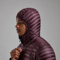 Dark Garnet Montane Men's Anti-Freeze Lite Hooded Down Jacket Model 5