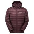 Dark Garnet Montane Men's Anti-Freeze Hooded Down Jacket Front