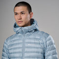 Frost Blue Montane Men's Anti Freeze Hooded Down Jacket Model 4 MAFZHFRO