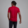 Acer Red Montane Men's Dart Lite T-Shirt Model Back