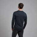 Black Montane Men's Dart Long Sleeve T-Shirt Model Back