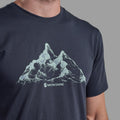 Eclipse Blue Montane Men's Dual Mountain T-Shirt Model 3