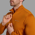 Amber Montane Men's Dart Zip Neck T-Shirt Model 3