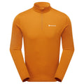 Amber Montane Men's Dart Zip Neck T-Shirt Front