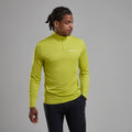 Citrus Spring Montane Men's Dart Zip Neck T-Shirt Model Front