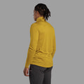 Ginkgo Gold Montane Men's Dart Zip Neck T-Shirt Model Back