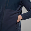 Eclipse Blue Montane Men's Dura Hooded Fleece Jacket Model 5 MDURHECL