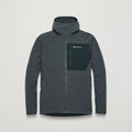 Midnight Grey Montane Men's Dura Hooded Fleece Jacket Front MDURHMNG