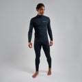 Black Montane Men's Dart XT Thermal Zip Neck Long Sleeved Top Model 4