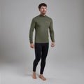 Caper Montane Men's Dart XT Thermal Zip Neck Long Sleeved Top Model 4