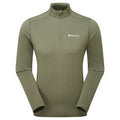 Caper Montane Men's Dart XT Thermal Zip Neck Long Sleeved Top Front