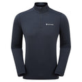 Eclipse Blue Montane Men's Dart XT Thermal Zip Neck Long Sleeved Top Front