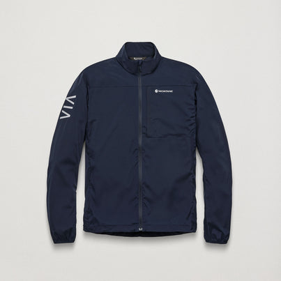 Eclipse Blue Montane Men's Featherlite Windproof Jacket Front