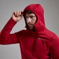 Acer Red Montane Men's Fury XT Hooded Fleece Jacket Model 6