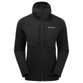 Black Montane Men's Fury XT Hooded Fleece Jacket Front